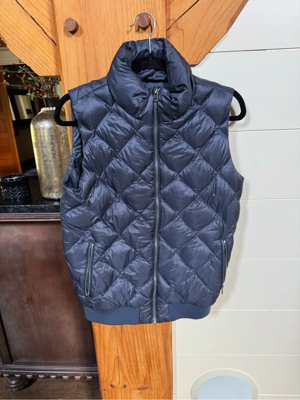 Patagonia Blue Quilted Down Insulated Vest